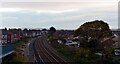 A view from the footbridge between Birdsall Street and Red Lion Street, Redcar