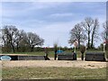 SK1426 : Cross-country obstacles at Eland Lodge Horse Trials by Jonathan Hutchins