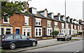 Terraced housing along Harlaxton Road