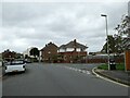 Looking back towards the junction of Alfonso Close and Brighton Road