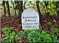 Old milestone near Darfield