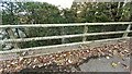 Looking along Branstock Beck through the SE parapet of Millbrooke Bridge