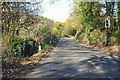 Narrow one-way section of Toadsmoor Road