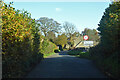 Lane from Birdlip entering Brimpsfield