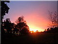 Stormy sunset at Avery Hill Park