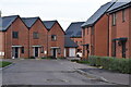 Newly built houses in Brunel Way, Whiteley