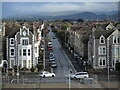 Looking up Clevedon Road