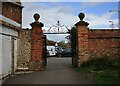 Gateway at the entrance to the churchyard, Taunton