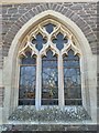 SO5359 : Window outside St. Dubricius and All Saints church (Hamnish Clifford) by Fabian Musto