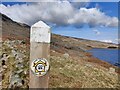 SH6560 : Marker post along the Snowdonia Slate Trail by Mat Fascione