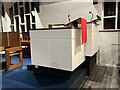 SJ8543 : Lectern and pulpit in St James the Great, Clayton by Jonathan Hutchins