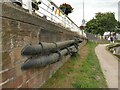 Pipes alongside the canal