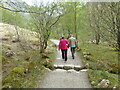 NN1669 : The path up Ben Nevis just after leaving the car park by Rod Allday