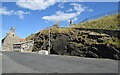 Rocky outcrop, Shore Street, Portsoy