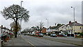 Stafford Road near Bushbury in Wolverhampton