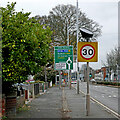 Stafford Road approaching the Vine Island in Wolverhampton