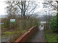 Path to footbridge, Langlee