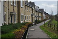 Housing alongside footpath, North Stoneham Park