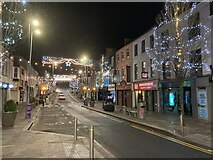 H4572 : Christmas lights, High Street, Omagh by Kenneth  Allen