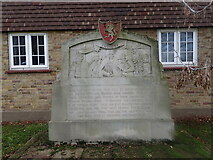TQ6073 : Memorial in the Churchyard of St Peter and St Paul, Swanscombe by Marathon