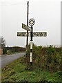 SK1323 : Direction Sign - Signpost in Hoar Cross by I Harwood