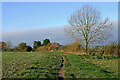 Bridleway and farmland near Bishopswood in Staffordshire