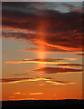 A December sun pillar