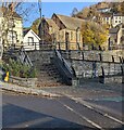 Steps opposite Llanhilleth railway station