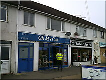 SU8649 : Puntastic shops in Lower Farnham Road by Basher Eyre