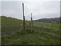 Stile on field footpath