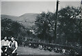 The garden of 23 Bridgend Road looking NE towards railway viaduct