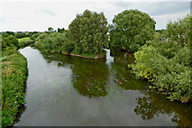 SK0916 : River Trent north of Handsacre in Staffordshire by Roger  D Kidd