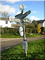 Direction Sign - Signpost on Kelshall Road, Therfield