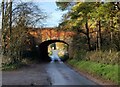 Railway bridge crossing Deansford Lane