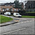 Two white vans, Trinity Road, Pontnewydd, Cwmbran