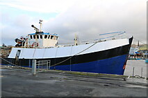 NX1898 : Blue & White, Girvan Harbour by Billy McCrorie