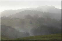 SO7639 : Mist shrouding the Malvern Hills by Philip Halling