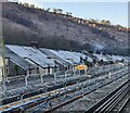 Frosty roofs, Railway Street, Llanhilleth