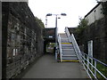 Footpath west of Paisley Canal railway station