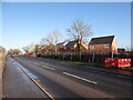 New houses under construction at Stump Cross Hill