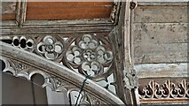TM1596 : Fundenhall, St. Nicholas' Church: Coving which would have supported the rood loft 4 by Michael Garlick