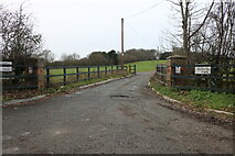 TQ5292 : The entrance to Upper Bedfords Farm, Harold Hill by David Howard