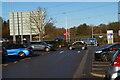 SJ9174 : Tesco car park, looking towards The Silk Road, Macclesfield by Christopher Hilton
