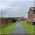 Path on Stafford housing estate