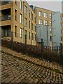 The Railway Bridge View apartment block see from George Street, Rastrick