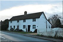 TL2866 : Cottages on Potton Road, Hilton by David Howard
