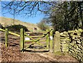 SO9926 : Gate along the Cotswold Way at Postlip by Mat Fascione