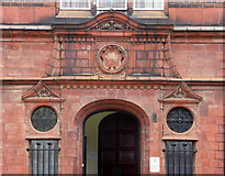 SP0787 : Detail of former police station, Steelhouse Lane, Birmingham by Stephen Richards