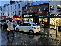 H4572 : Wet and windy in Market Street, Omagh by Kenneth  Allen