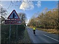 Cyclist on the B2070